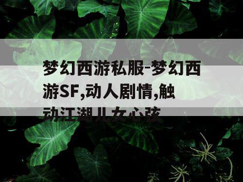 梦幻西游私服-梦幻西游SF,动人剧情,触动江湖儿女心弦