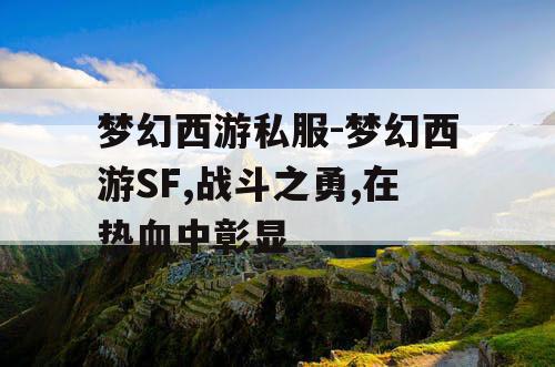 梦幻西游私服-梦幻西游SF,战斗之勇,在热血中彰显