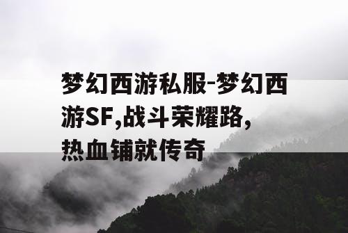 梦幻西游私服-梦幻西游SF,战斗荣耀路,热血铺就传奇