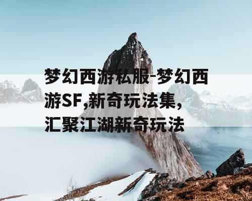 梦幻西游私服-梦幻西游SF,新奇玩法集,汇聚江湖新奇玩法