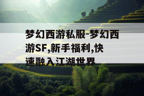 梦幻西游私服-梦幻西游SF,新手福利,快速融入江湖世界