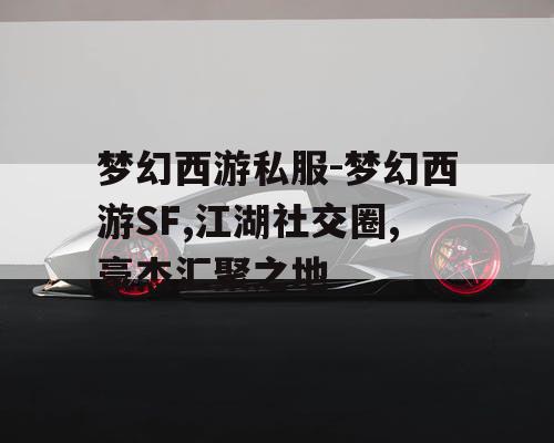 梦幻西游私服-梦幻西游SF,江湖社交圈,豪杰汇聚之地