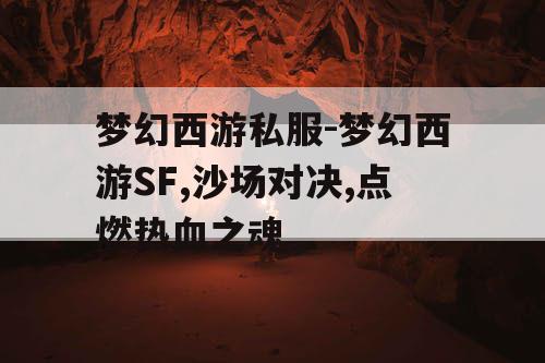 梦幻西游私服-梦幻西游SF,沙场对决,点燃热血之魂