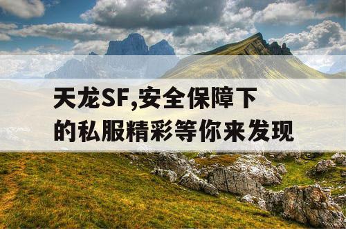 天龙SF,安全保障下的私服精彩等你来发现