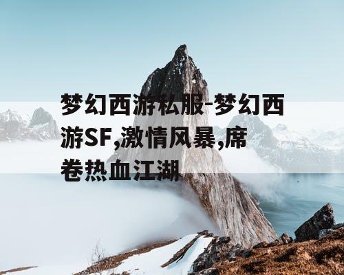梦幻西游私服-梦幻西游SF,激情风暴,席卷热血江湖