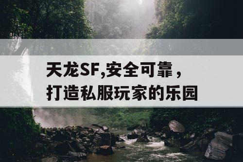天龙SF,安全可靠，打造私服玩家的乐园