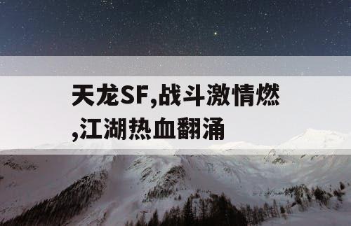 天龙SF,战斗激情燃,江湖热血翻涌