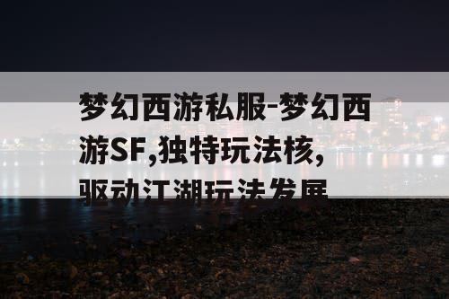 梦幻西游私服-梦幻西游SF,独特玩法核,驱动江湖玩法发展