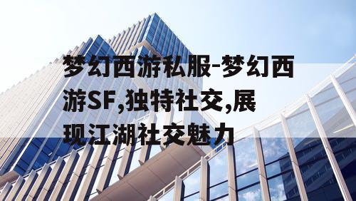 梦幻西游私服-梦幻西游SF,独特社交,展现江湖社交魅力