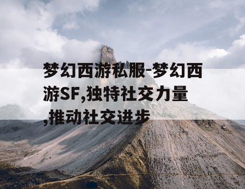梦幻西游私服-梦幻西游SF,独特社交力量,推动社交进步