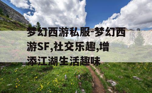梦幻西游私服-梦幻西游SF,社交乐趣,增添江湖生活趣味