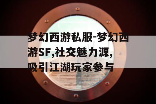 梦幻西游私服-梦幻西游SF,社交魅力源,吸引江湖玩家参与