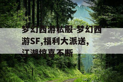 梦幻西游私服-梦幻西游SF,福利大派送,江湖惊喜不断