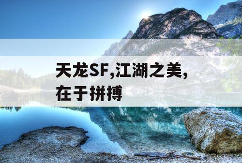天龙SF,江湖之美,在于拼搏