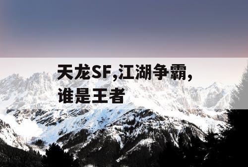 天龙SF,江湖争霸,谁是王者