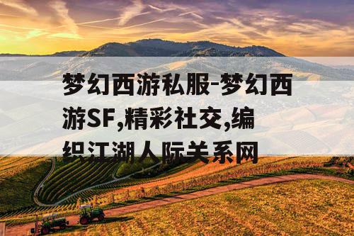 梦幻西游私服-梦幻西游SF,精彩社交,编织江湖人际关系网