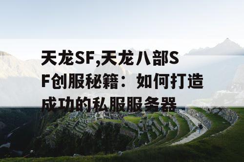 天龙SF,天龙八部SF创服秘籍：如何打造成功的私服服务器