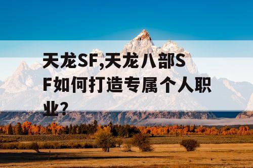 天龙SF,天龙八部SF如何打造专属个人职业？