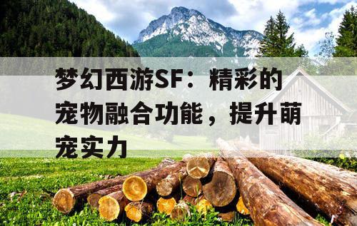 梦幻西游SF:精彩的宠物融合功能,提升萌宠实力 梦幻西游SF:精彩的宠物融合功能,提升萌宠实力