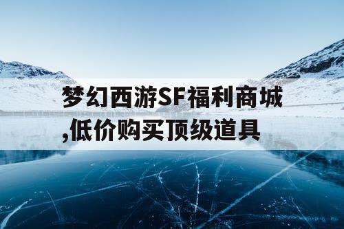 梦幻西游SF福利商城,低价购买顶级道具