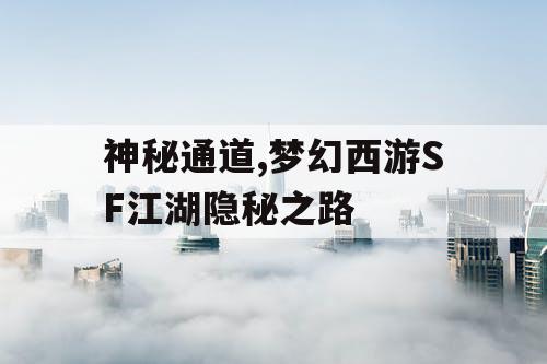 神秘通道,梦幻西游SF江湖隐秘之路