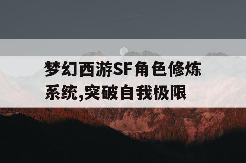 梦幻西游SF角色修炼系统,突破自我极限