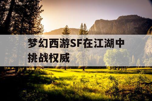 梦幻西游SF在江湖中挑战权威 梦幻西游SF在江湖中挑战权威