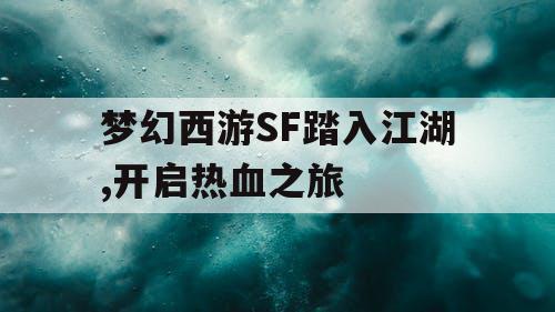 梦幻西游SF踏入江湖,开启热血之旅