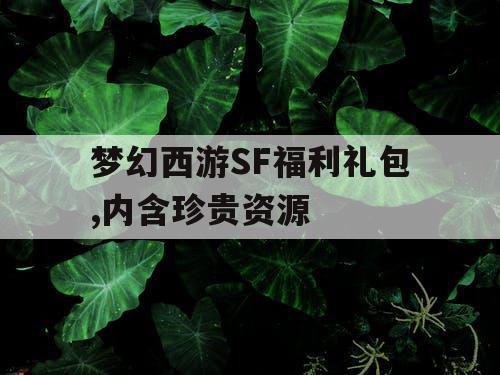 梦幻西游SF福利礼包,内含珍贵资源 梦幻西游SF福利礼包,内含珍贵资源