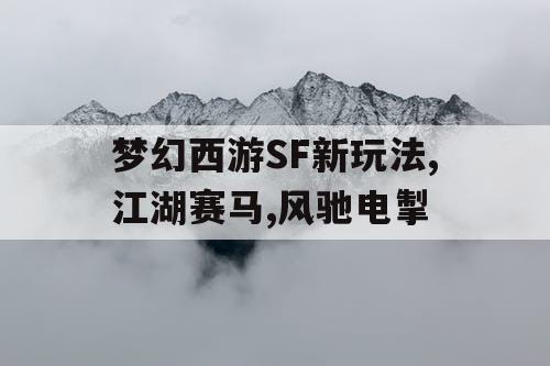 梦幻西游SF新玩法,江湖赛马,风驰电掣