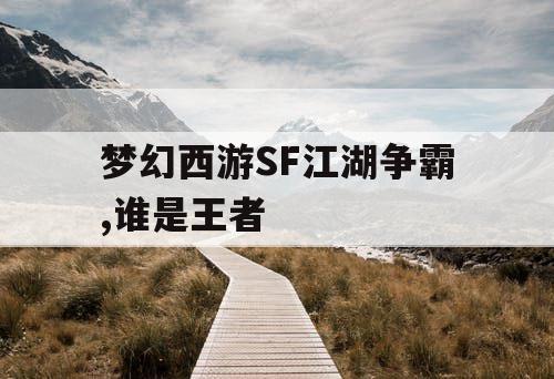 梦幻西游SF江湖争霸,谁是王者