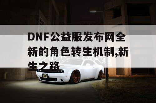 DNF公益服发布网全新的角色转生机制,新生之路