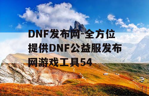 DNF发布网-全方位提供DNF公益服发布网游戏工具54