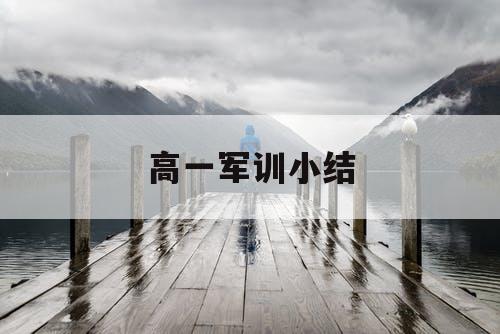 高一军训小结