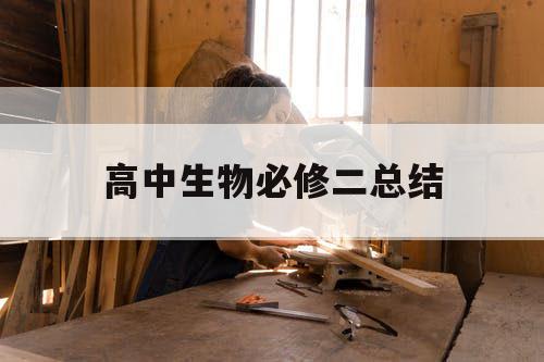 高中生物必修二总结