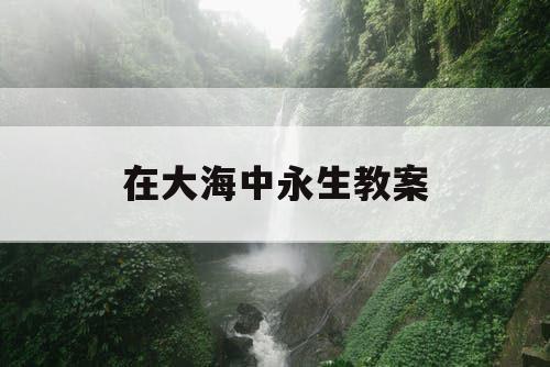 在大海中永生教案