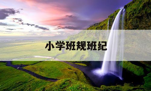 小学班规班纪