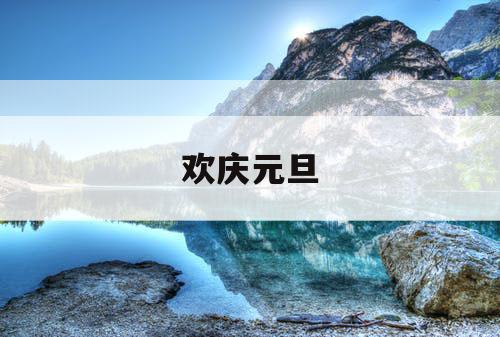 欢庆元旦