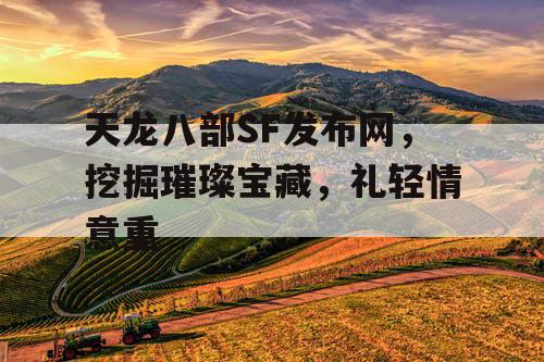 天龙八部SF发布网，挖掘璀璨宝藏，礼轻情意重