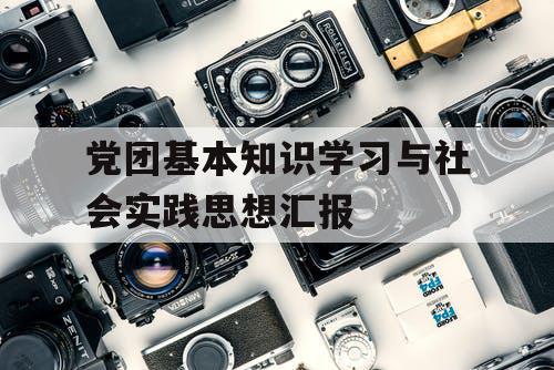 党团基本知识学习与社会实践思想汇报