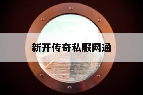 新开传奇私服网通