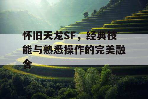 怀旧天龙SF，经典技能与熟悉操作的完美融合