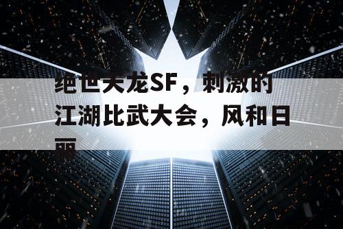 绝世天龙SF，刺激的江湖比武大会，风和日丽