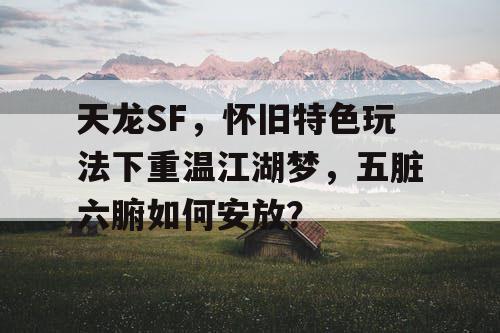 天龙SF，怀旧特色玩法下重温江湖梦，五脏六腑如何安放？