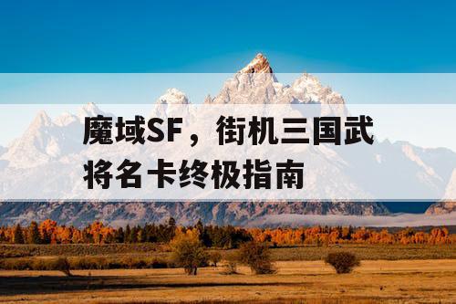 魔域SF，街机三国武将名卡终极指南