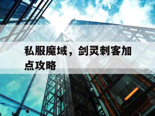 私服魔域,剑灵刺客加点攻略 私服魔域,剑灵刺客加点攻略