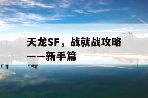 天龙SF，战就战攻略——新手篇