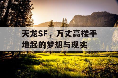 天龙SF，万丈高楼平地起的梦想与现实