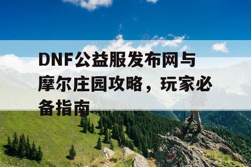 DNF公益服发布网与摩尔庄园攻略，玩家必备指南