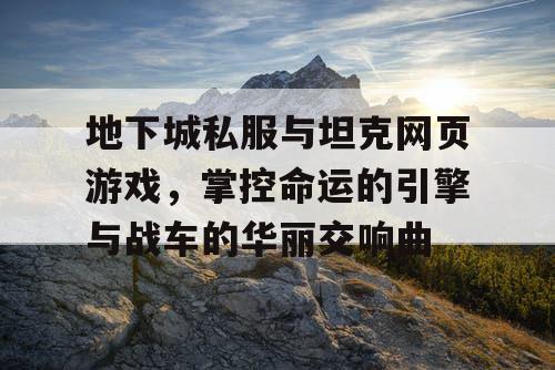 地下城私服与坦克网页游戏，掌控命运的引擎与战车的华丽交响曲